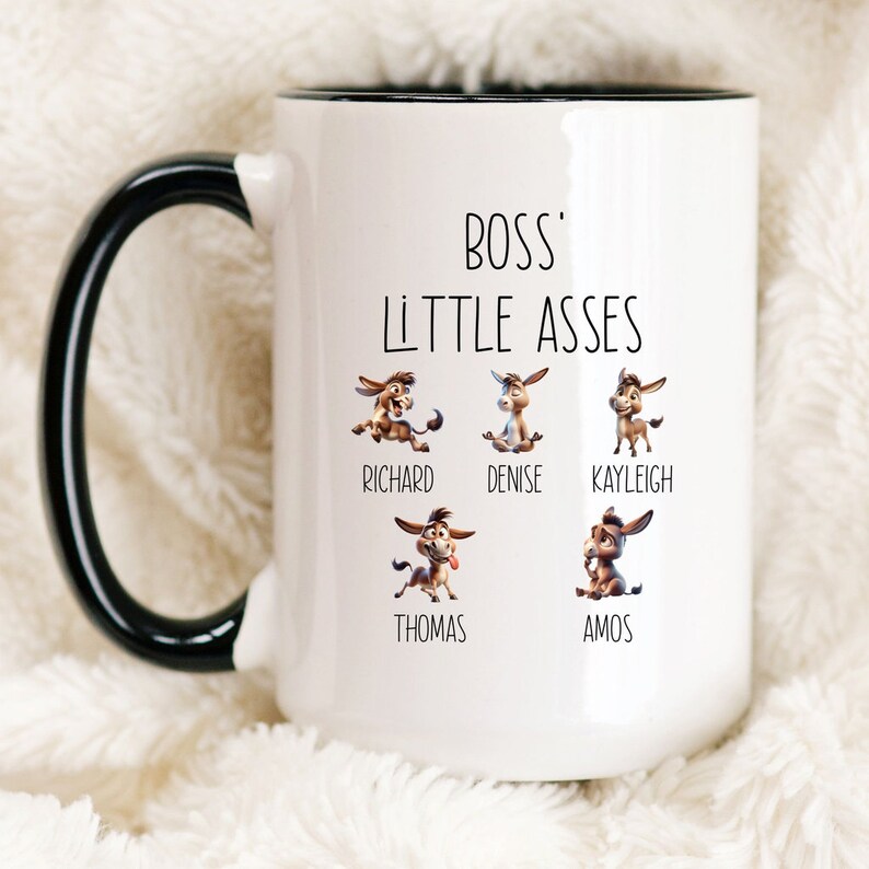 Funny Boss Gift Personalized Gifts for Boss, Boss Mug Little Asses