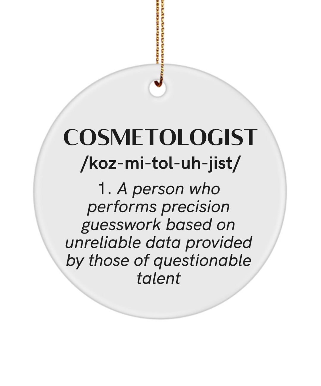 Cosmetologist Definition Coffee Mug Funny Cosmetologist Gift Etsy