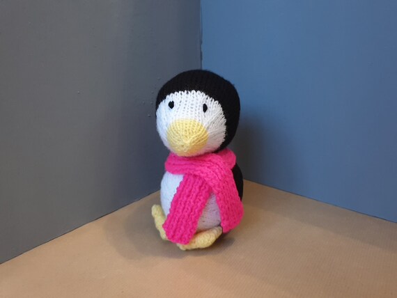 christmas penguin soft toy
