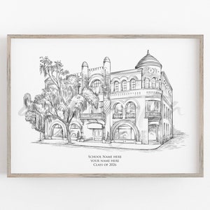 University Fine Art Prints for Ohio, OH, Cincinnati, Dayton, College, State, Miami, Tech, Christmas Gift, Graduation Gift, Dorm Room, Grad