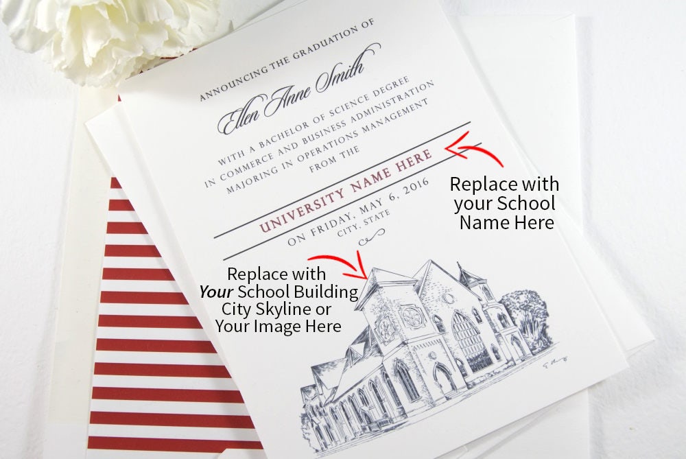 University of Florida Graduation Announcement Florida Etsy