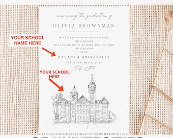 University Grad Announcements for San Diego School Districts, Colleges, High School Graduation