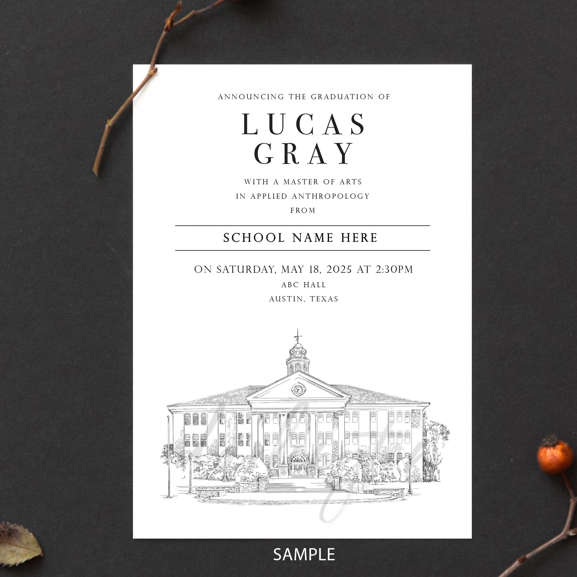 University Graduation Announcements for Georgia Schools, High Schools, GA,  Colleges, Grad, Univ - Etsy, image size:2000x2000