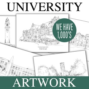 University Fine Art Prints for Louisiana, LA College, State, Tech, Christmas Gift, Graduation Gift, Dorm Room, Grad