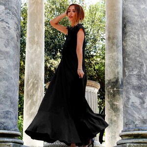 plus size trapeze maxi dress
