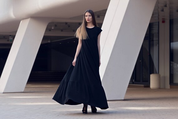 trapeze dress maxi