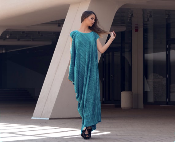 Sleeveless Pleated Kaftan Maxi Dress Plus Size Clothing Maxi Etsy