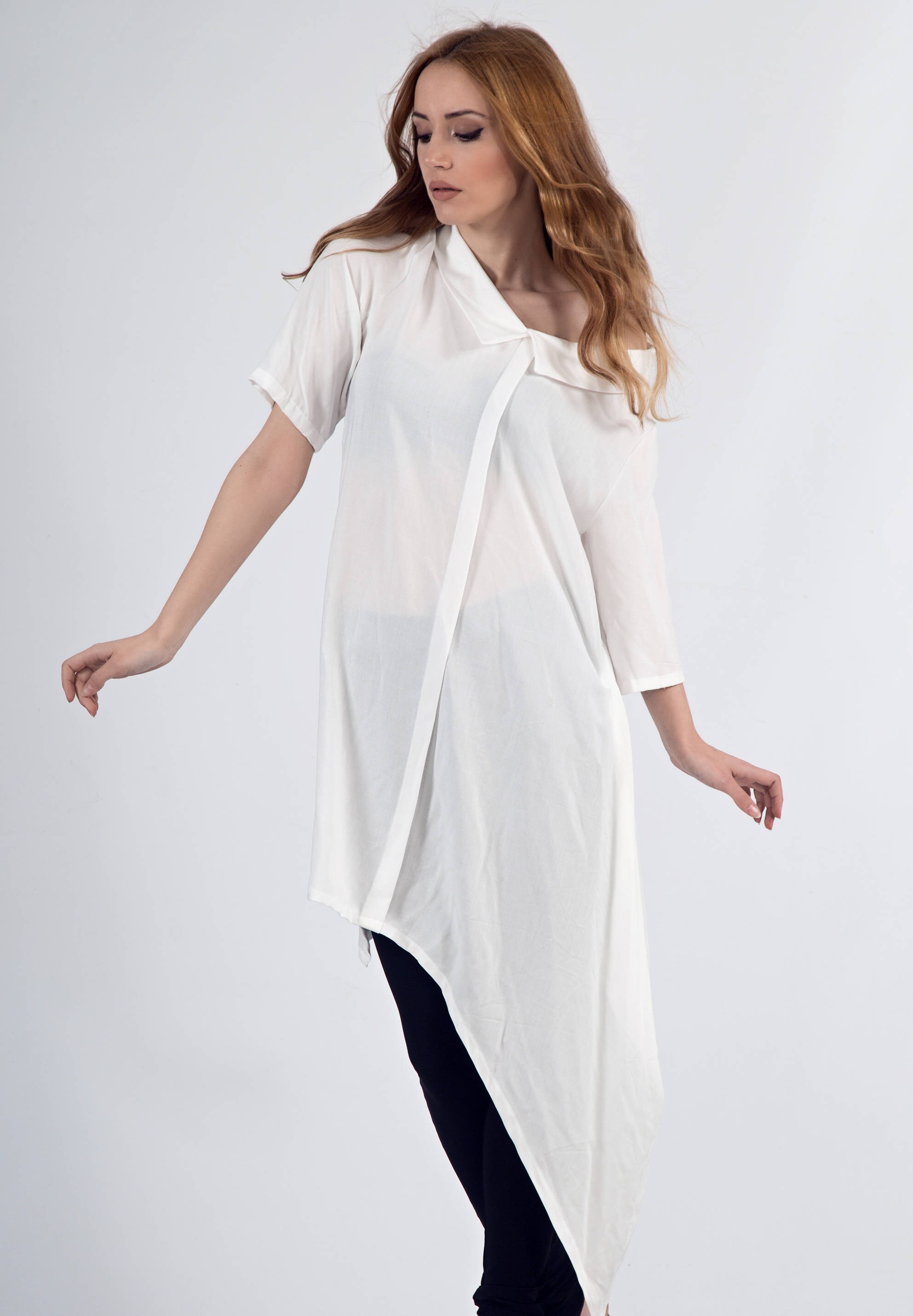 White Shirt White Blouse White Top 