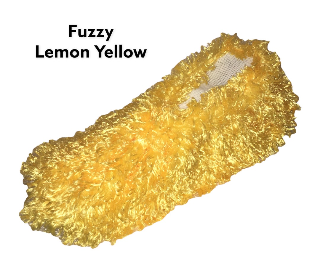 Fuzzy Bowling Shoe Covers Lemon Yellow Hammy's Bowling Shoe Covers Etsy