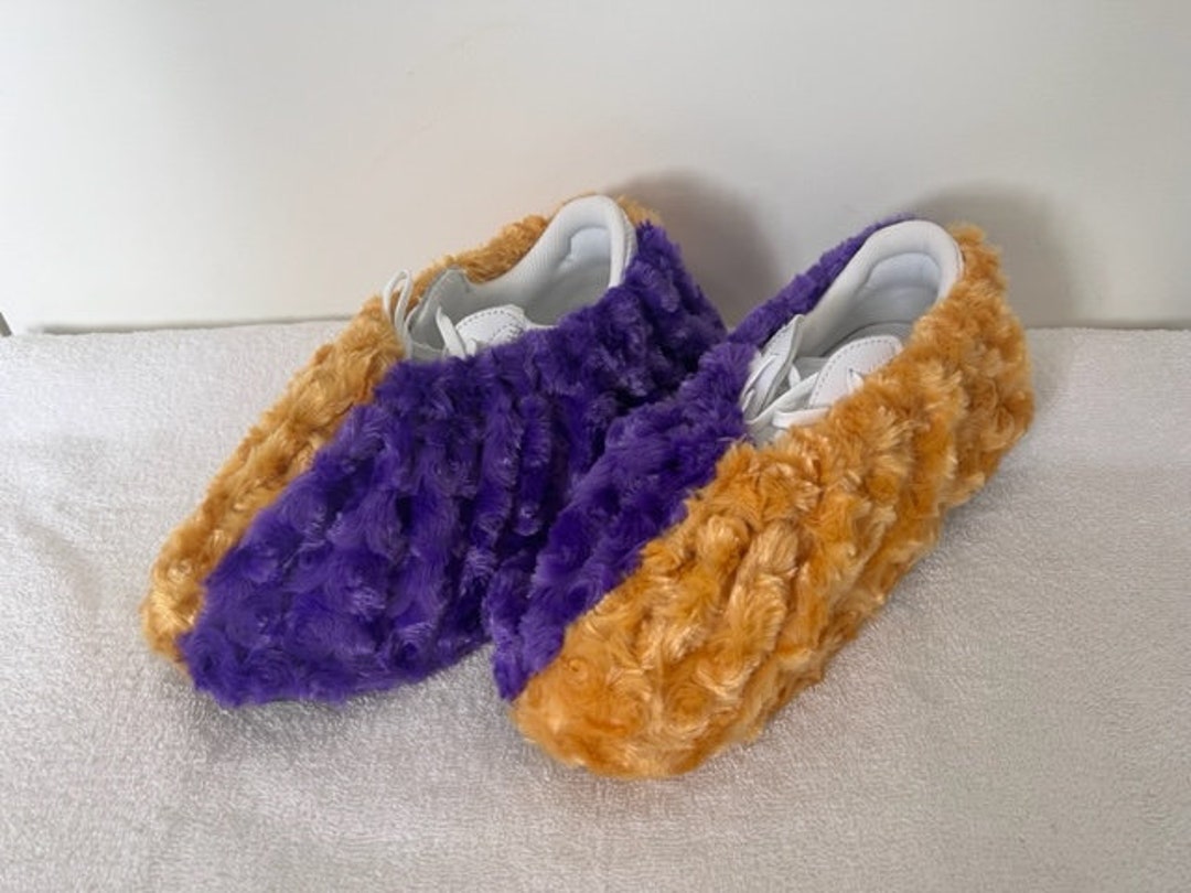SWIRL Hammy's Bowling Shoe Covers 1/2 Purple 1/2 Gold Etsy