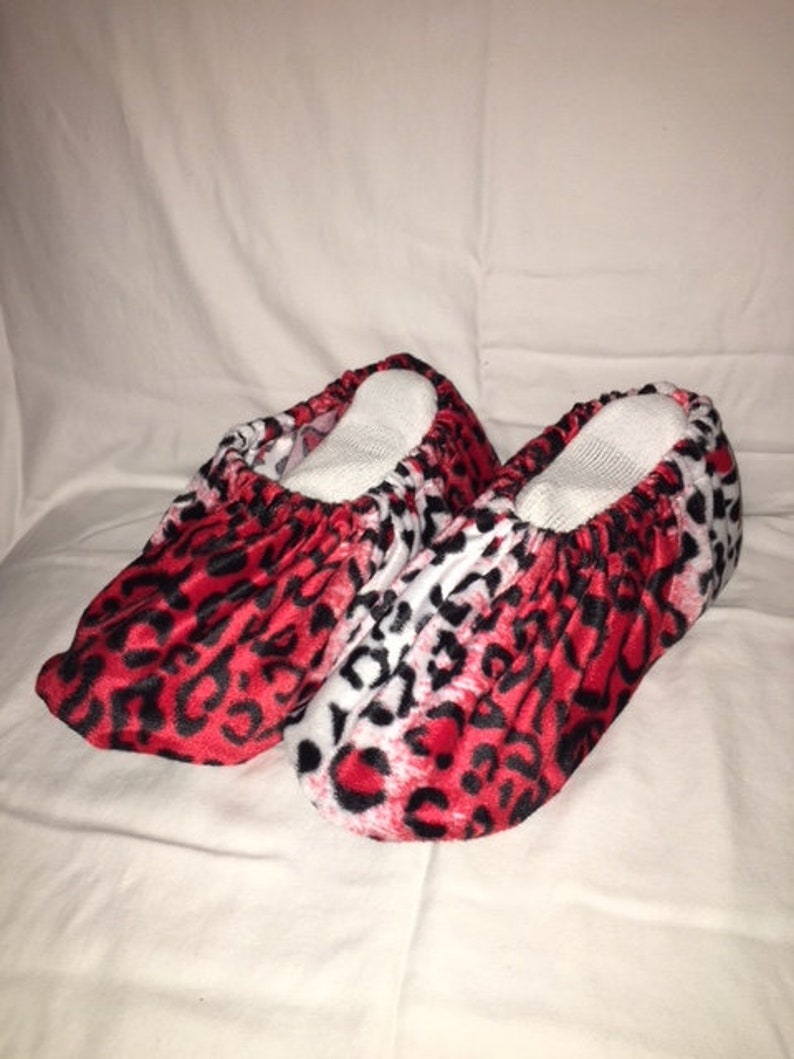 Bowling Shoe Covers Leopard Red/Black Hammy's Bowling Shoe Etsy