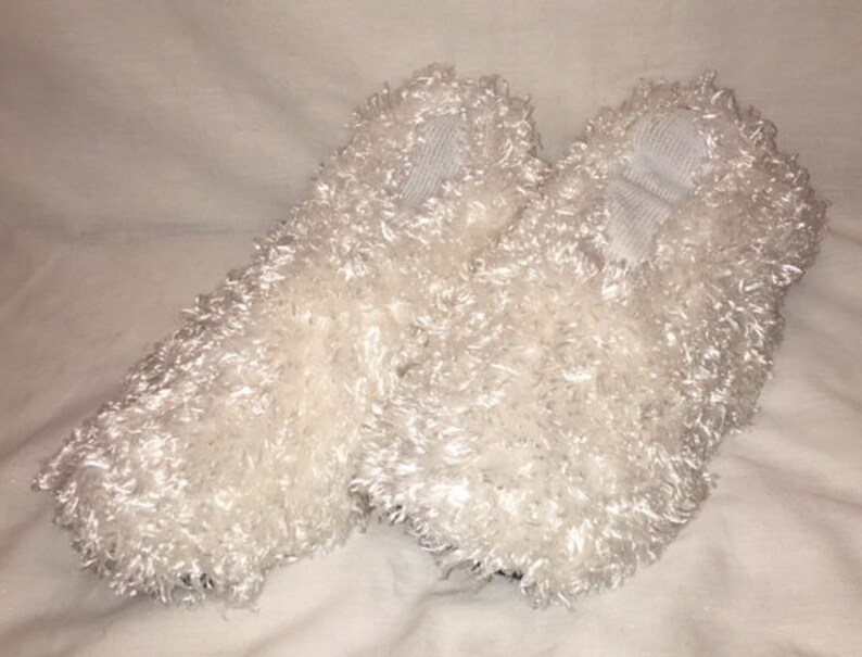 Fuzzy Bowling Shoe Covers White Hammy's Etsy