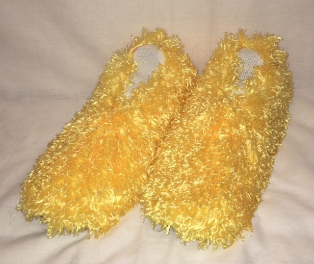 Fuzzy Bowling Shoe Covers Lemon Yellow Hammy's Bowling Etsy