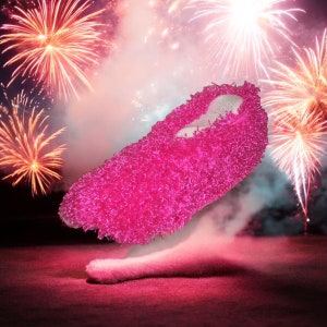 Fuzzy Bowling Shoe Covers Pink - Hammy&#39;s Bowling Shoe Covers
