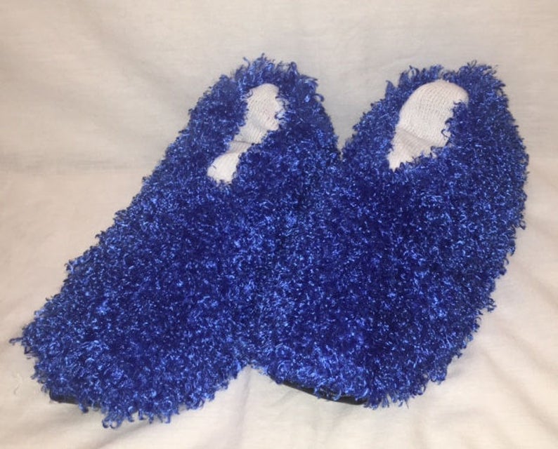 Fuzzy Bowling Shoe Covers Royal Blue Hammy's Bowling Etsy