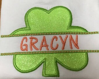 Shamrock Applique Embroidery File