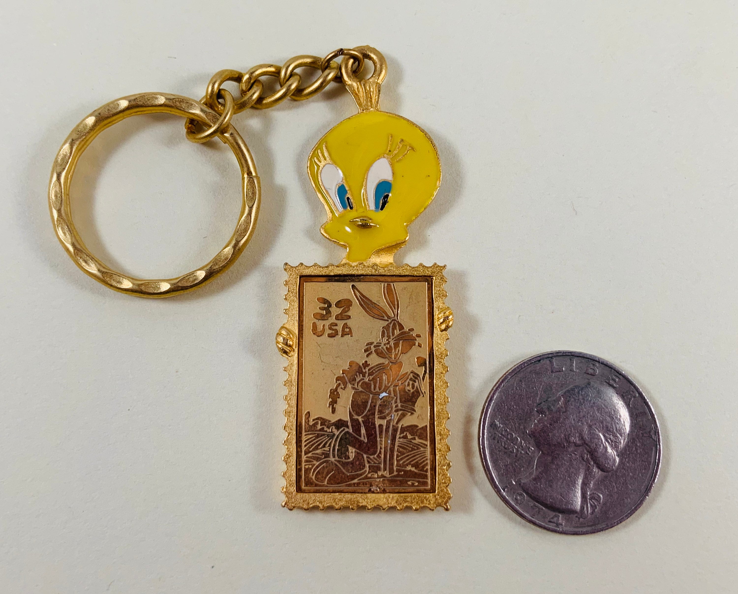 Vintage Looney Tunes Tweety Bird Keychain: 1997 Warner Bros. - Etsy