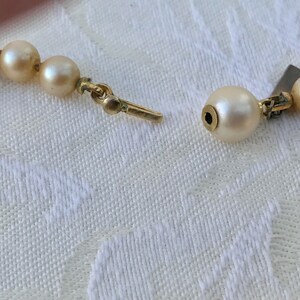 Vintage Marvella Knotted Faux Pearl Necklace image 5