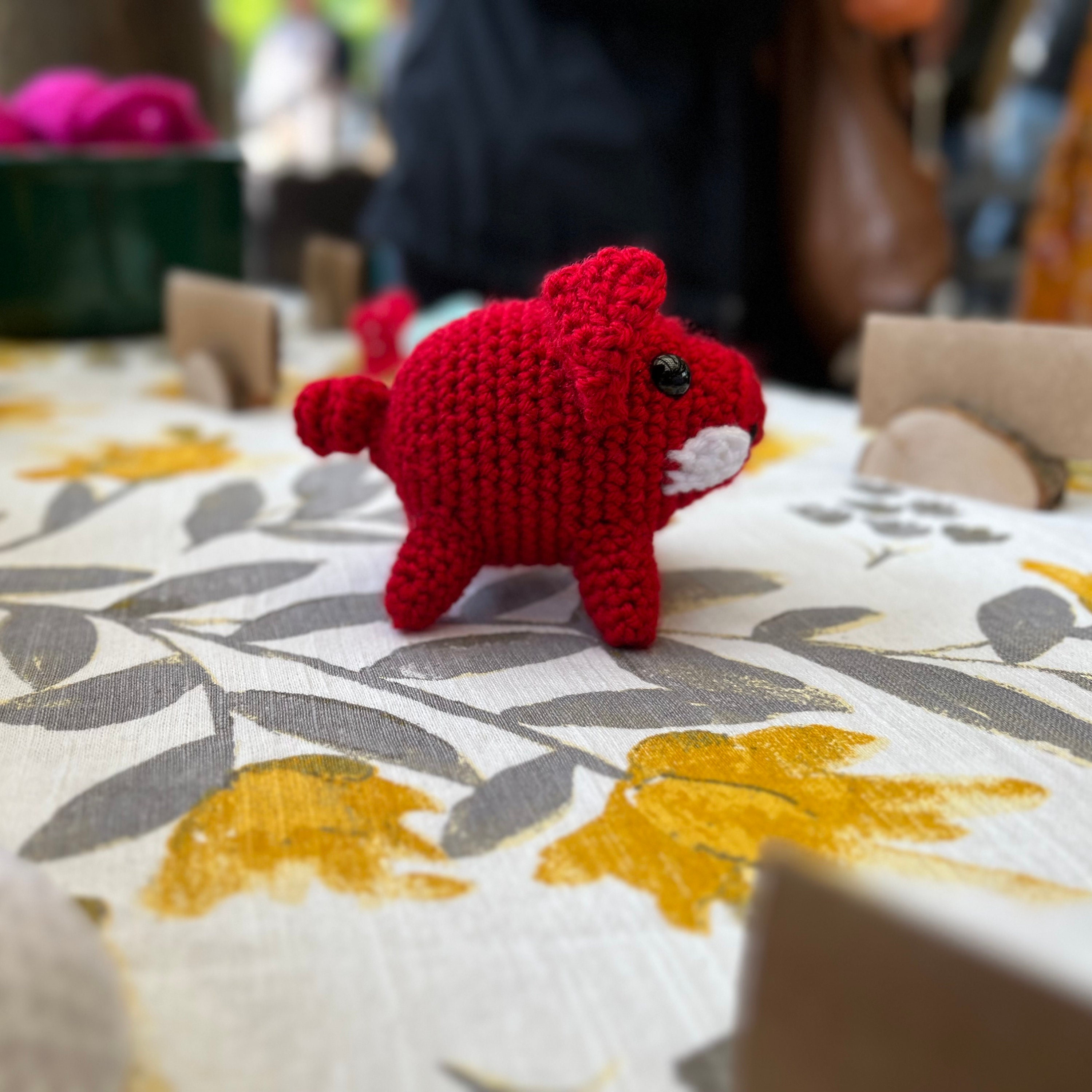 Mini Razorback Crochet Pattern MINI Crochet Stuffed Razorback | Handmade Arkansas Hog Plush | Football ...