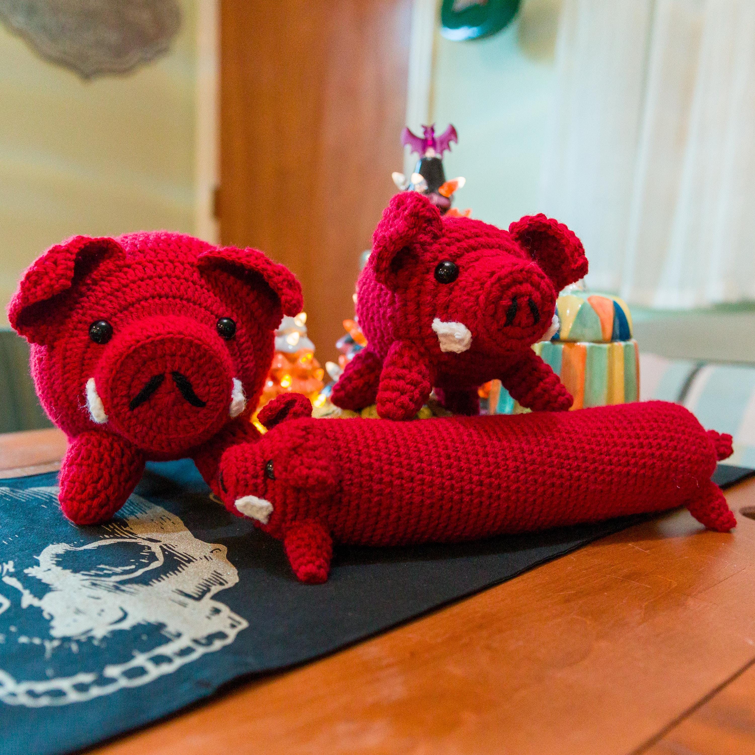 ARIA AFL-1 ARION SMM-1 PIGGY HU-8400 セット Crochet Arkansas Razorback Stuffed Animal, Assorted Sizes - Etsy