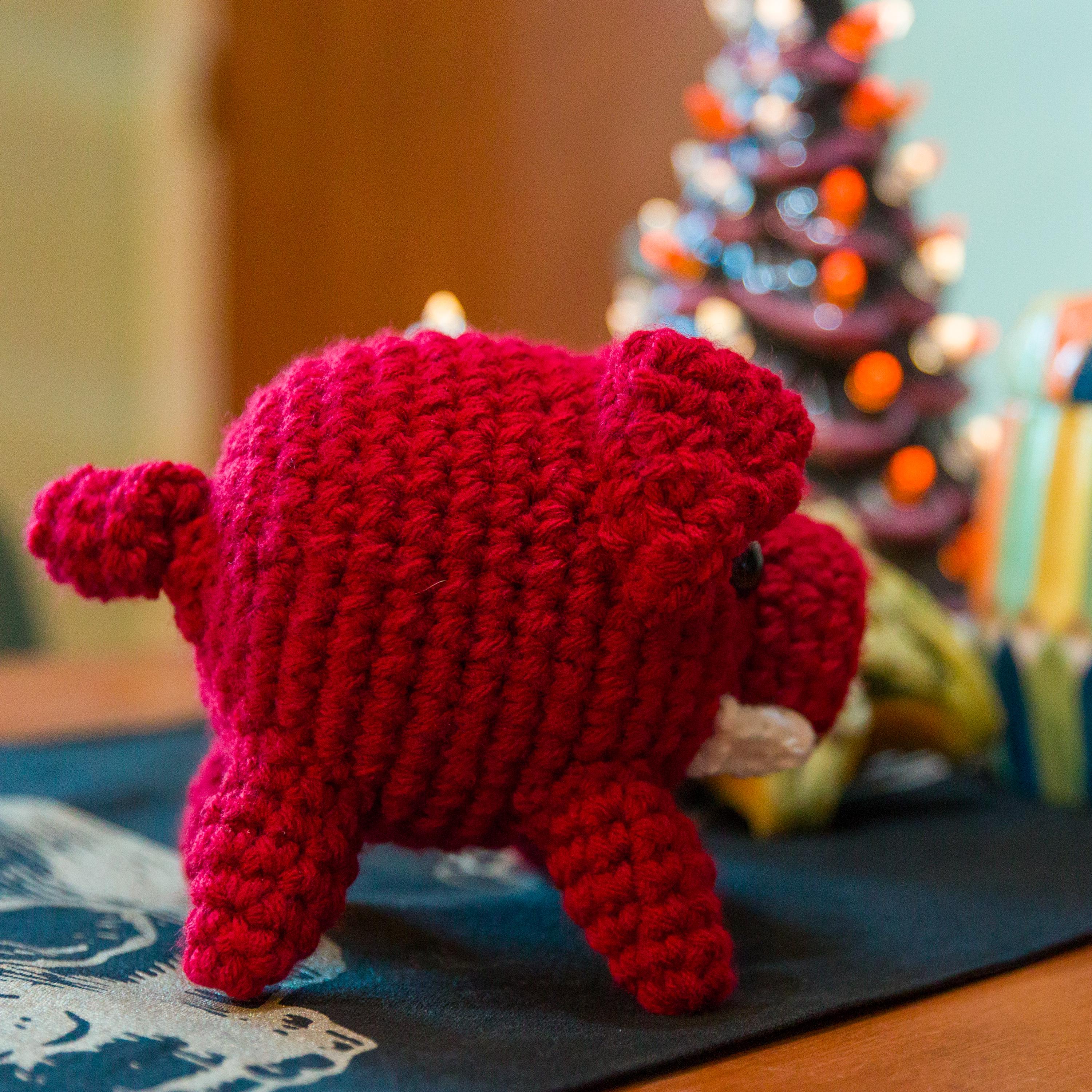 Stuffed Razorback Crochet Arkansas Razorback Stuffed Animal, Assorted Sizes - Etsy