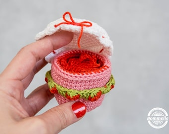 EN Instructions - Breakfast, strawberry jam - jam - amigurumi, children, toys, Montessori, crochet, shop (German)