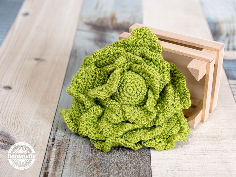 DE instructions lettuce and tomatoes gift, amigurumi, children, toys, Montessori, crochet, shop, bommelie German image 3