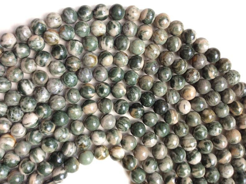 Peace Jasper Smooth Round Beads 6mm OR 8 mm 20pcs 1 mm hole 15 strand One strand or per lot .