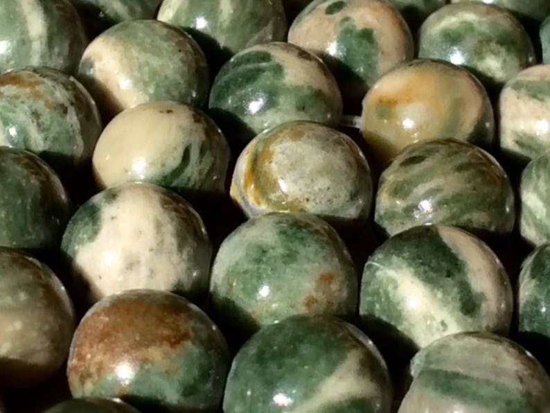 Peace Jasper Smooth Round Beads 6mm OR 8 mm 20pcs 1 mm hole 15 strand One strand or per lot .