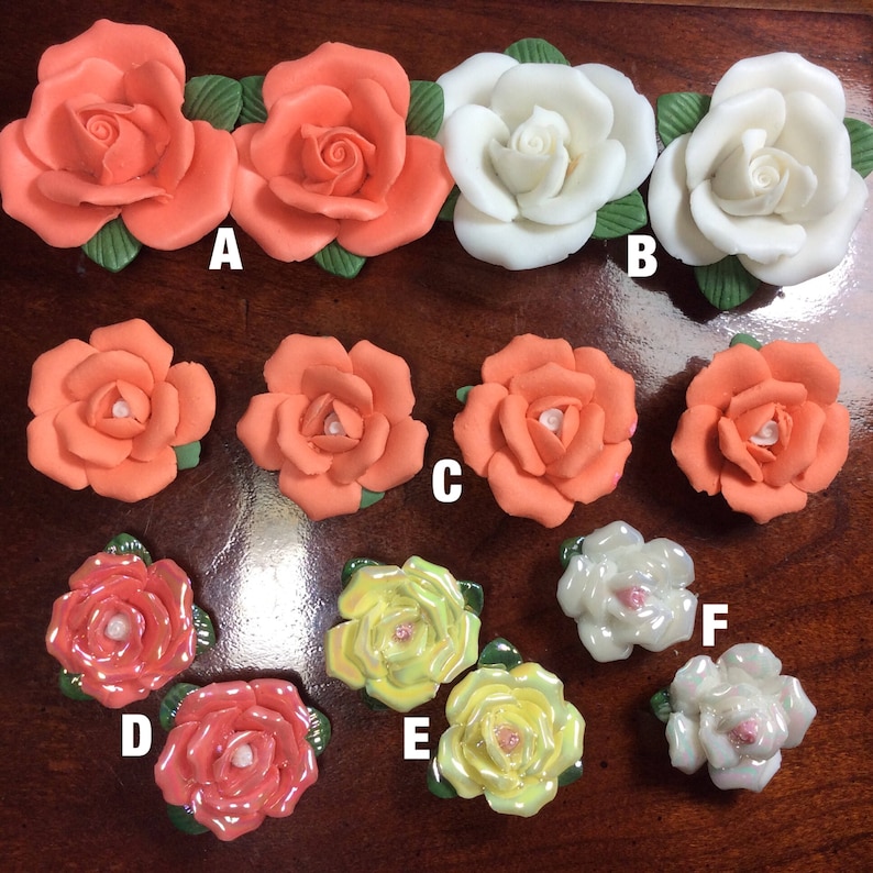 Handgemachte PorzellanBlumen Keramik Rosen. Mini Blumen - Etsy.de