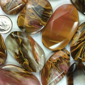 Synthetic Stone, Flat Irregular oval, Pendants, 1.5mm Axial hole, Sold per Lot(4 pcs). Select a lot and you will receive that exact items.