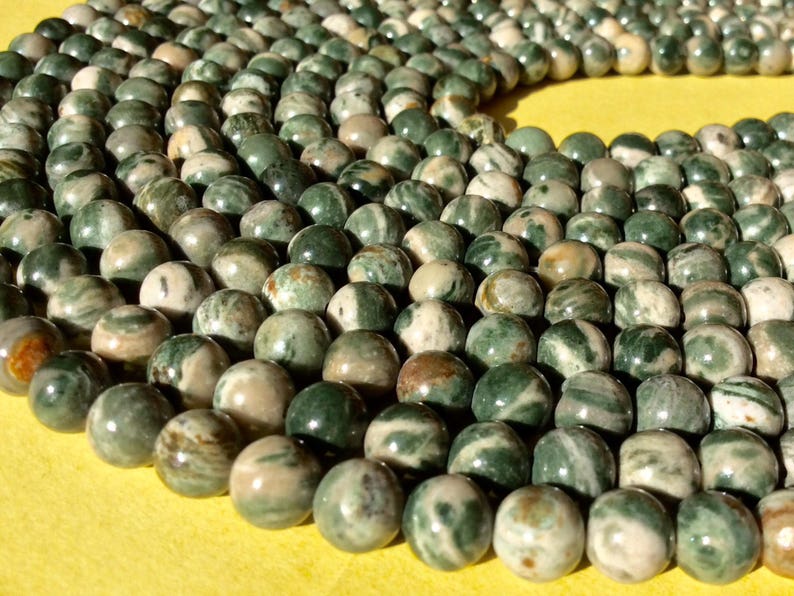 Peace Jasper Smooth Round Beads 6mm OR 8 mm 20pcs 1 mm hole 15 strand One strand or per lot .
