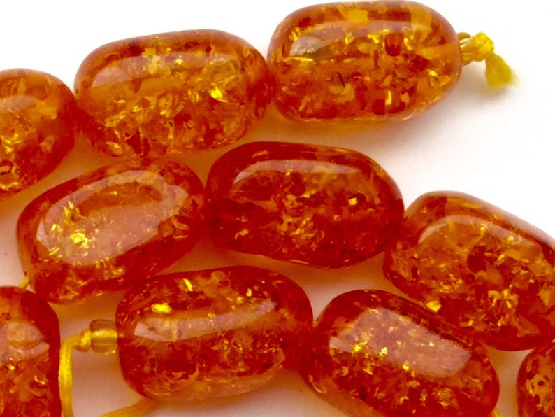 Amber Resin Beads Imitation Amber Tumbled Nugget Beads Etsy