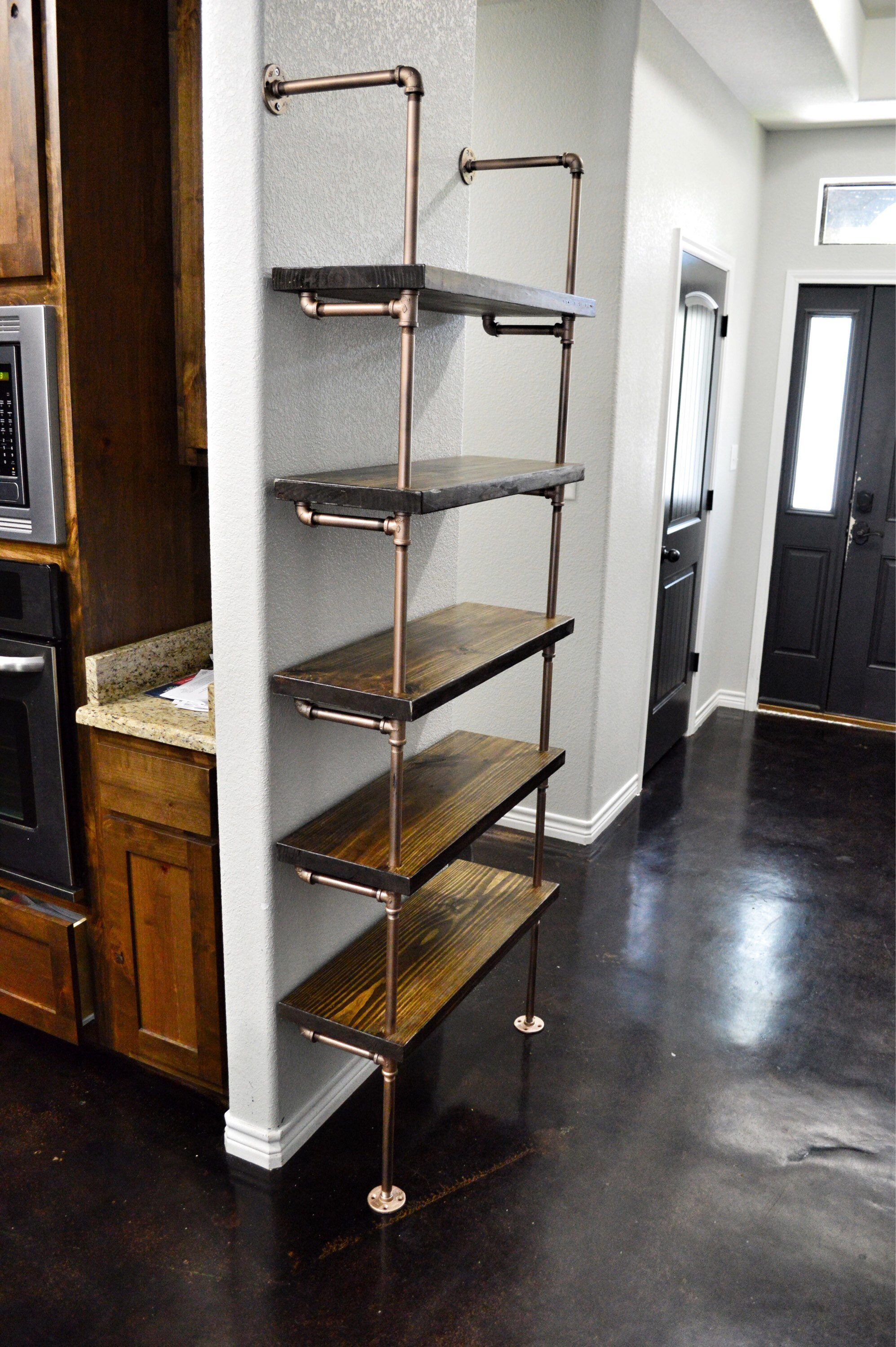 Industrial pipe shelf / shelving unit. Etsy