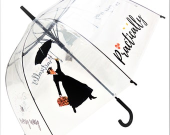 Mary Poppins Transparent Umbrella