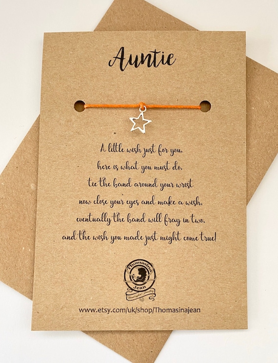 Auntie wish bracelet sale