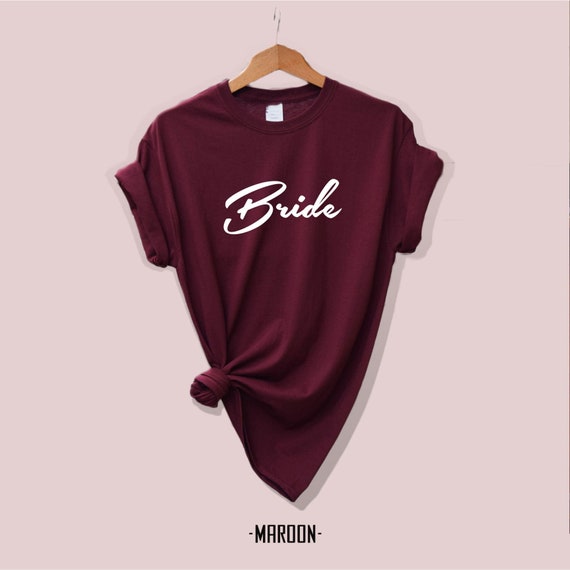 Crew neck engagement shirts bride Feminist shirts Boss mom Unisex Mrs shirts