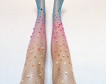 mermaid fishnet stockings