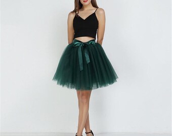 Forest green tulle skirt Outlet