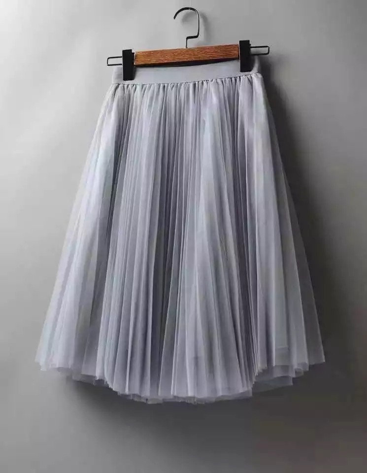 GREY Midi Skirt Tulle Tutu Calf Knee Length Tea Gray Soft Tutu | Etsy