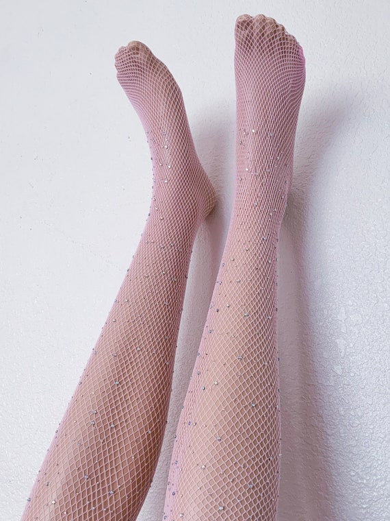 Pink Fishnet Tights and Stockings 
