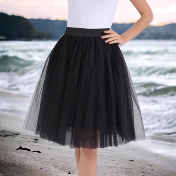 Black Tulle Skirt Etsy — free download