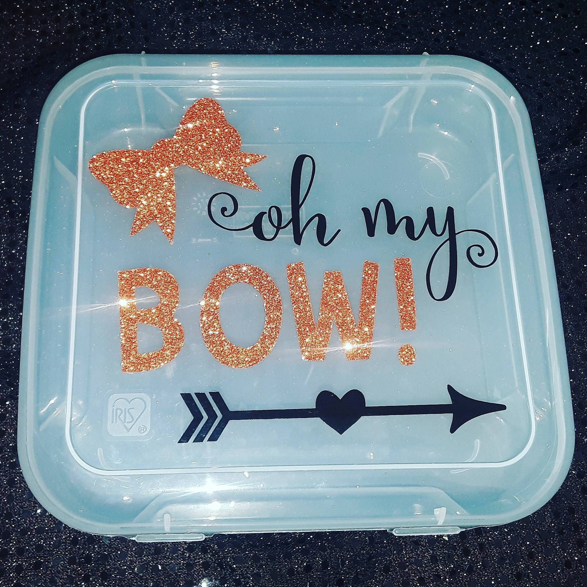 Cheer Bow Box/ holder bowbox cheer bow travel box Etsy