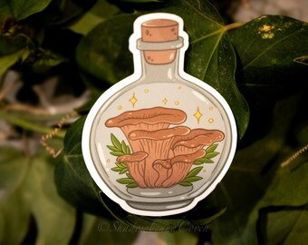 Hongos en una botella - Adhesivo de vinilo resistente al agua