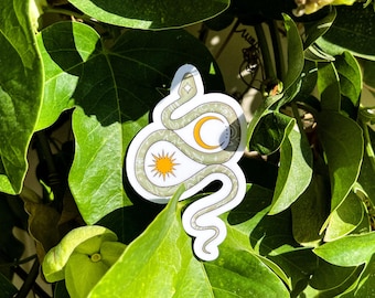 Serpiente celestial: calcomanía/pegatina de vinilo resistente al agua