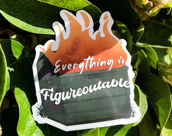 Todo es averiguable - Adhesivo de vinilo resistente al agua