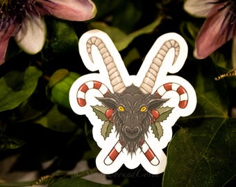 Pegatina de vinilo impermeable para vacaciones de Dark Academia - Baphomet