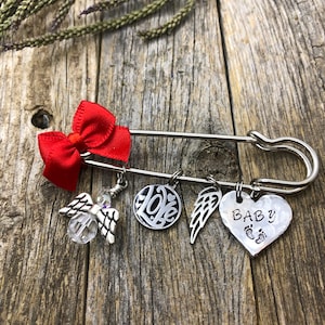 Baby Protection Safety Pin, Stroller Pin, Baby Shower Gift, Protection Pin, Baby Protection, New Mom Gift Baby Shower Gift Swarovski Crystal