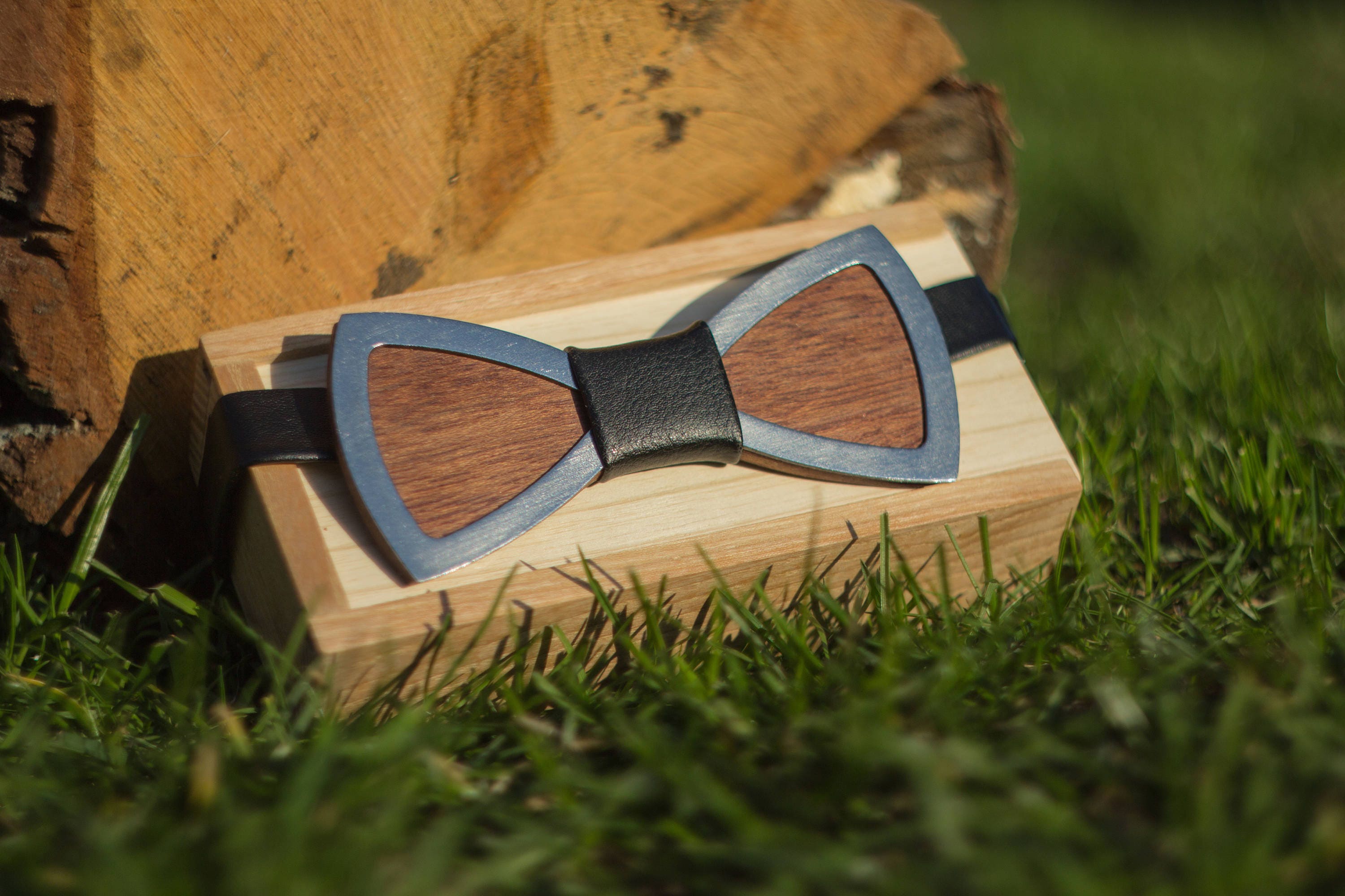 Bow Tie For Men Wooden Bow Tie Wood Bow Tie Metal Bow Tie Etsy