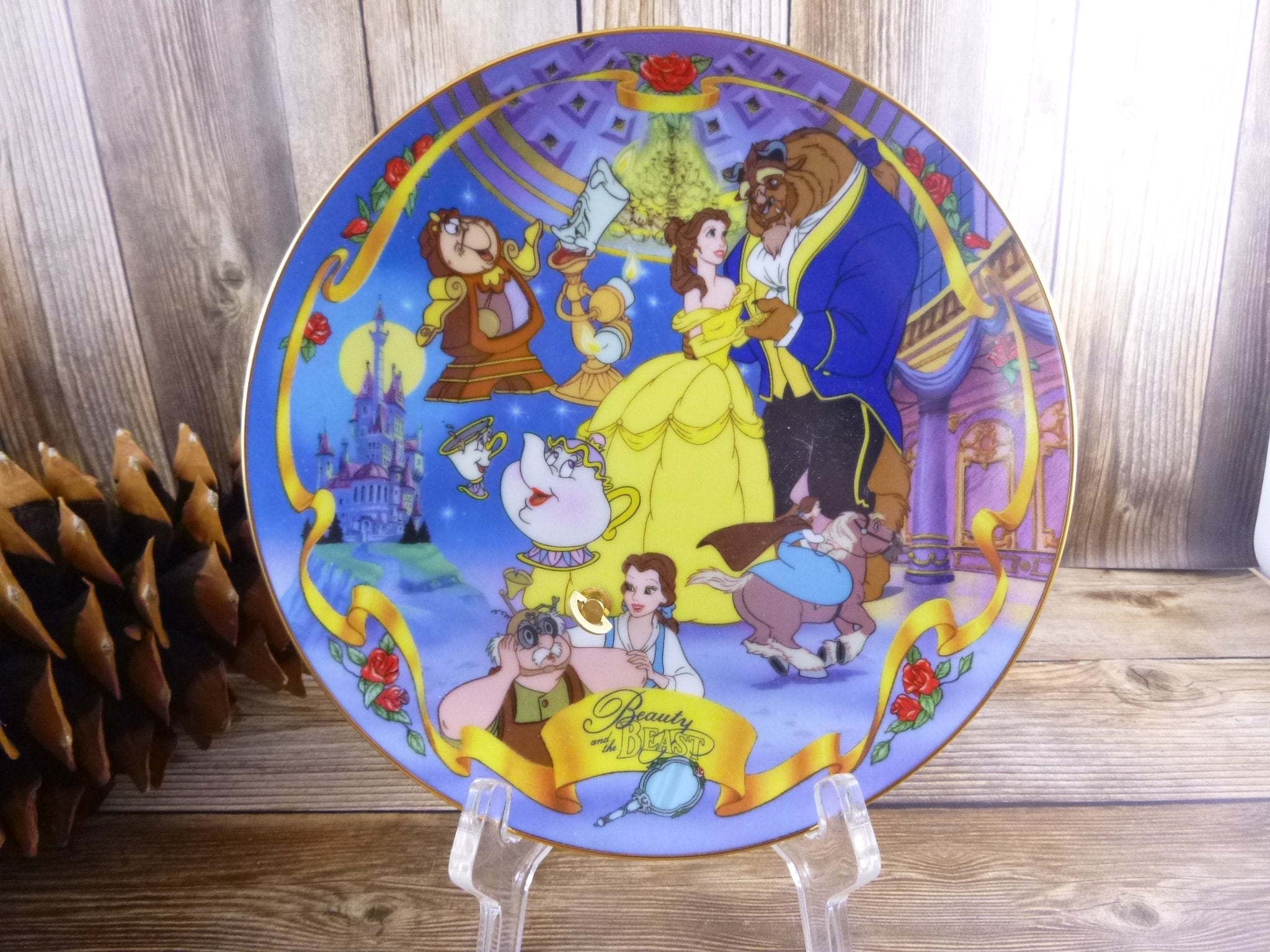 Vintage Beauty and the Beast Musical Plate | 1995 Disney